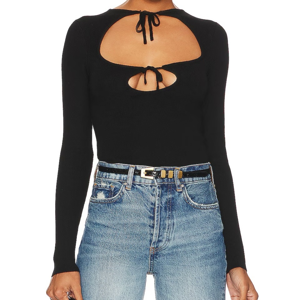 Revolve - Majorelle - Hailey Tie Front Sweater